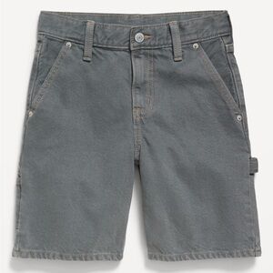 Old Navy Knee Length Baggy Carpenter Jean Shorts  boys sz 8